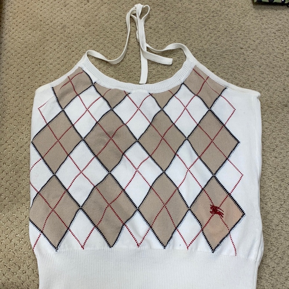 Burberry Sz M cotton halter